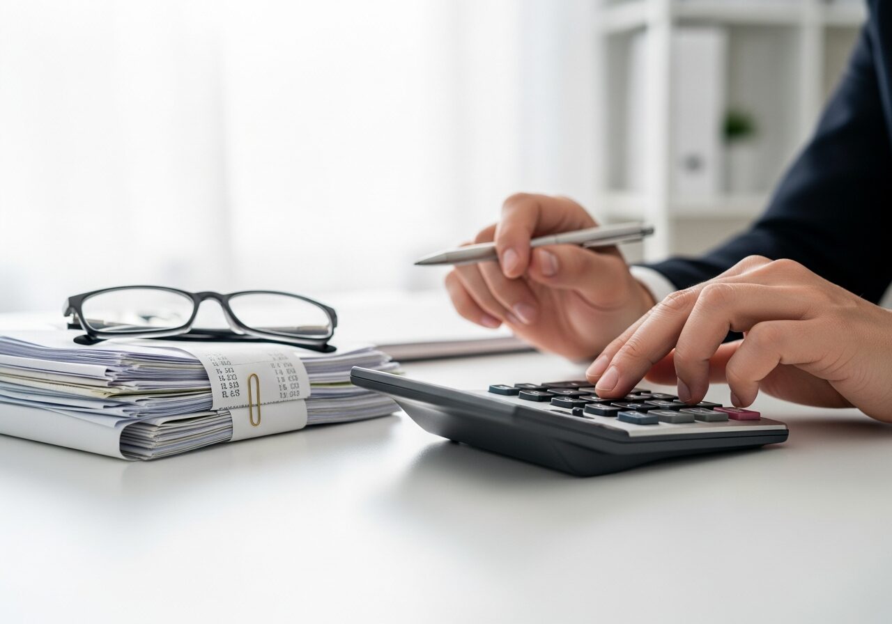 Accountant reviewing community financials